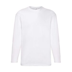 FRUIT OF THE LOOM — T-shirt homme manches longues blanc M