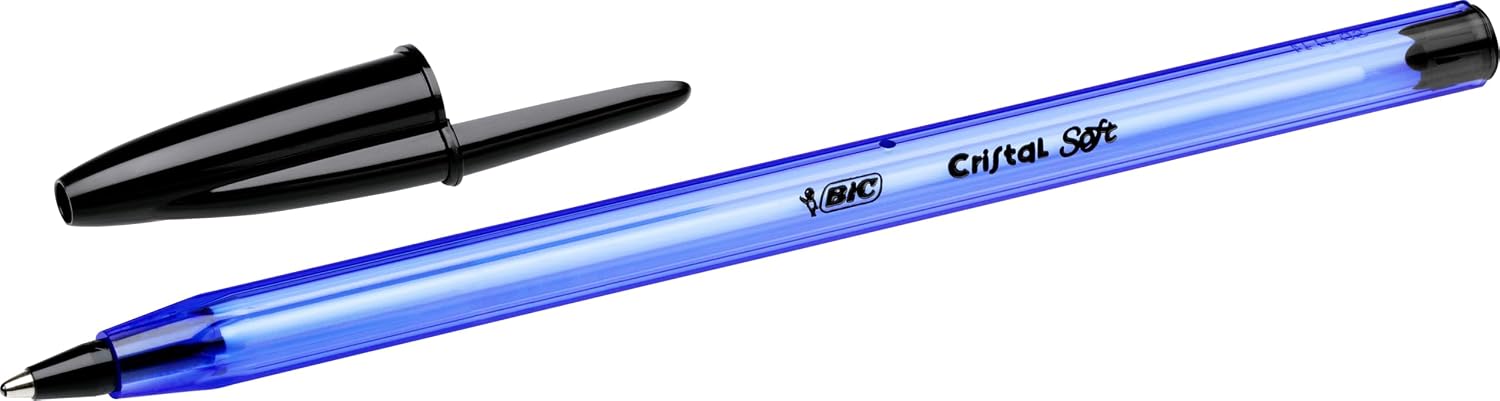 BIC Cristal Soft — Boîte de 50 Stylos-Bille 1,2 mm Noir – Image 9