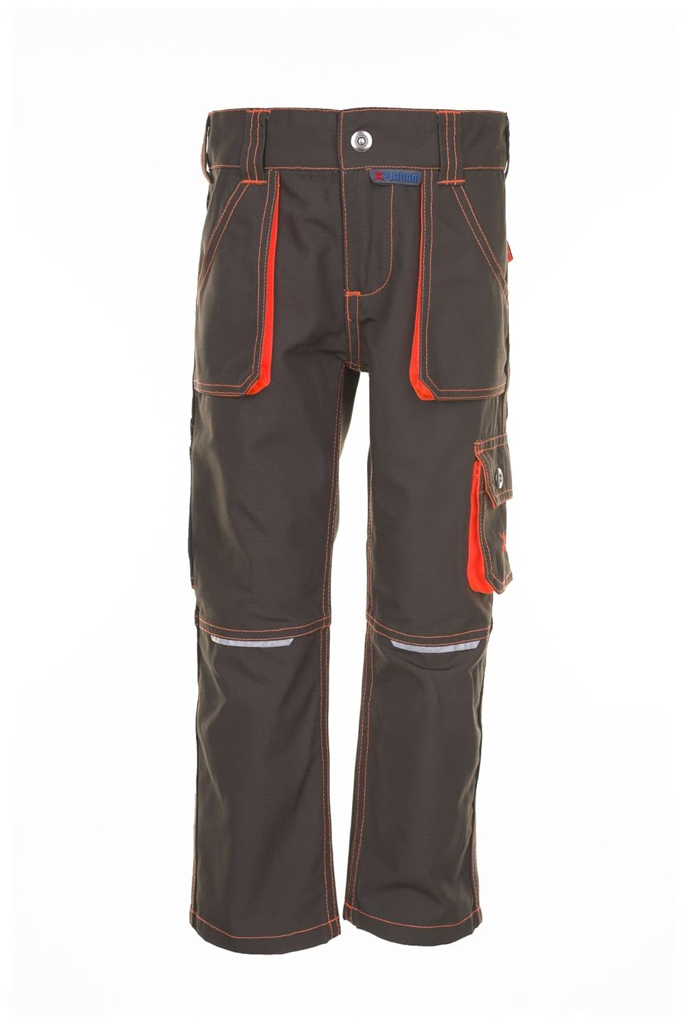 PLANAM Basalte — Pantalon junior enfant olive/orange 110-116