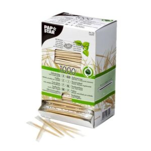 PURE — Cure-dents en bois goût menthe x1000 emballés individuellement