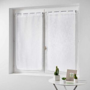 DOUCEUR D'INTÉRIEUR Haltona — Paire de rideaux effet lin 160x60 cm