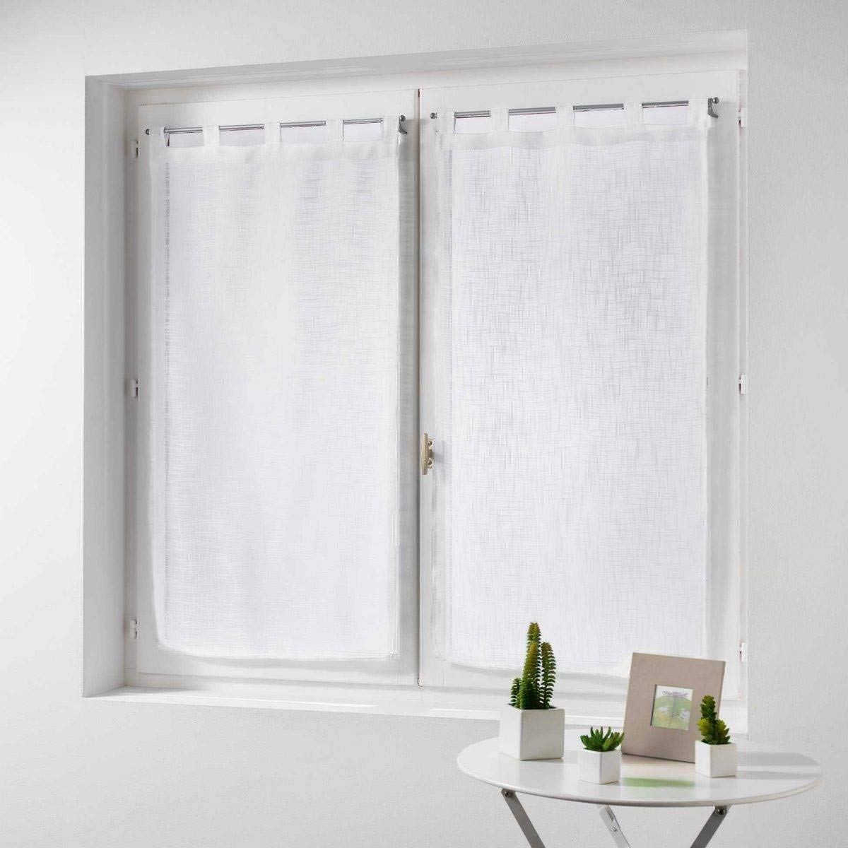 DOUCEUR D'INTÉRIEUR Haltona — Paire de rideaux effet lin 160x60 cm