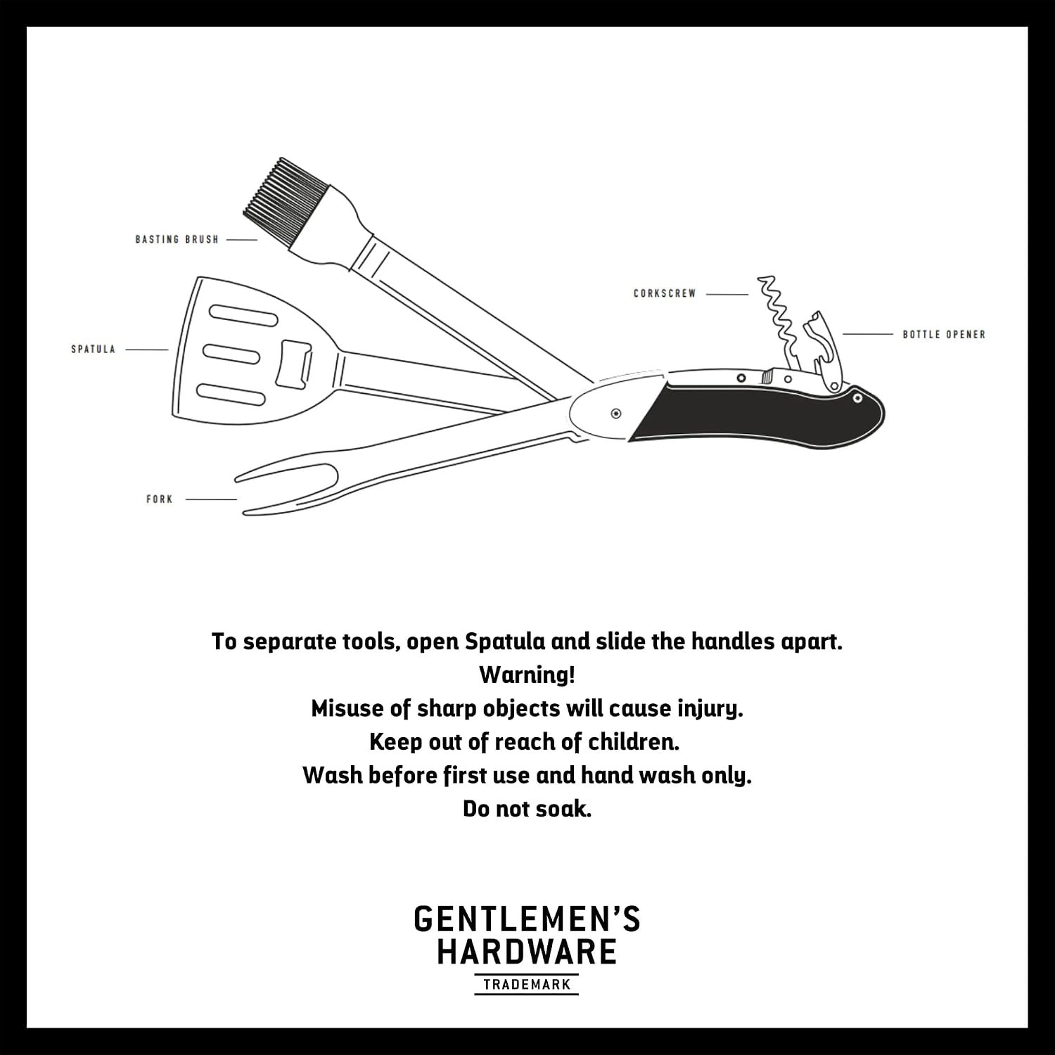 GENTLEMEN'S HARDWARE — Barbecue Portable 5 en 1 – Image 4