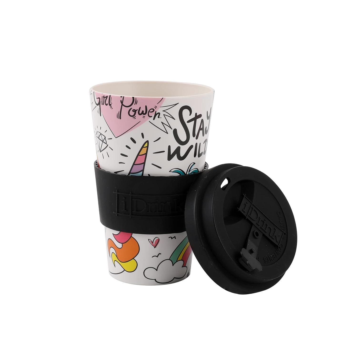 IDRINK — Mug à emporter RPET 435 ml UNICORN – Image 2