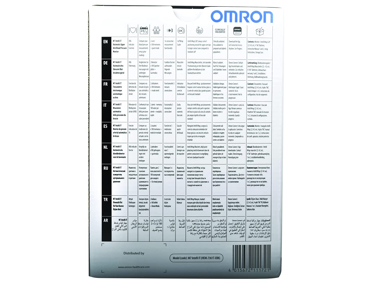 Omron M7 Intelli IT Tensiomètre Automatique au Bras – Image 13