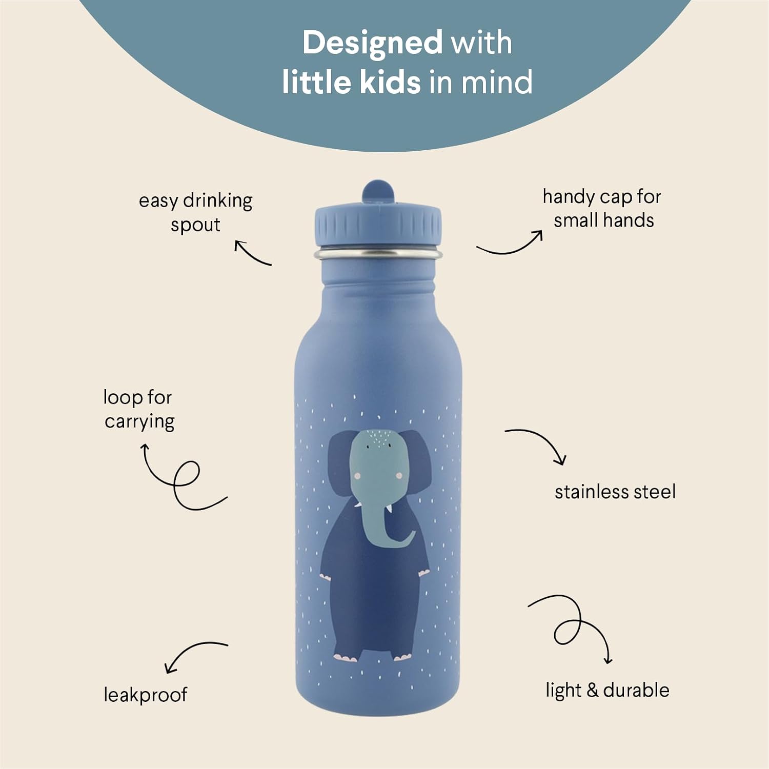 TRIXIE Mrs. Elephant — Gourde Enfant 500ml – Image 13