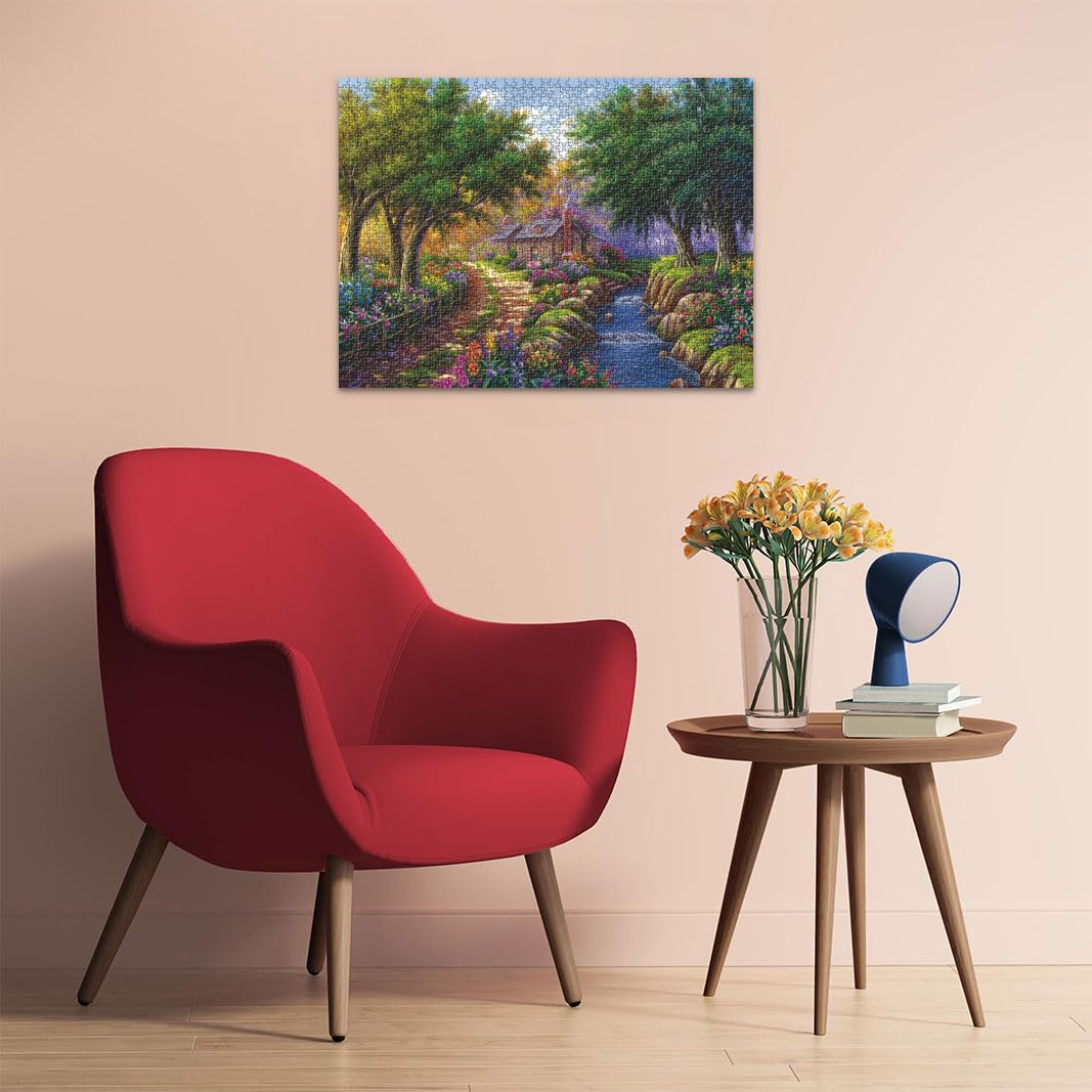 RAVENSBURGER — Puzzle 1500 pièces Cottage au Bord de la Rivière – Image 13