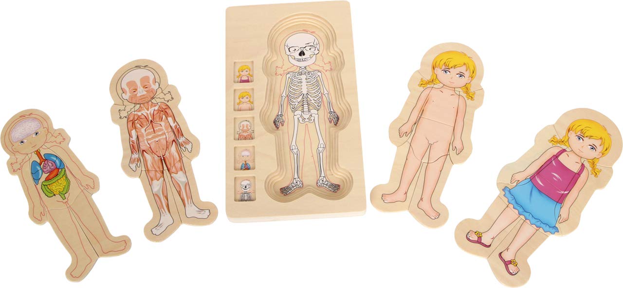 SMALL FOOT — Puzzle anatomie fille en bois 29 pcs. – Image 3