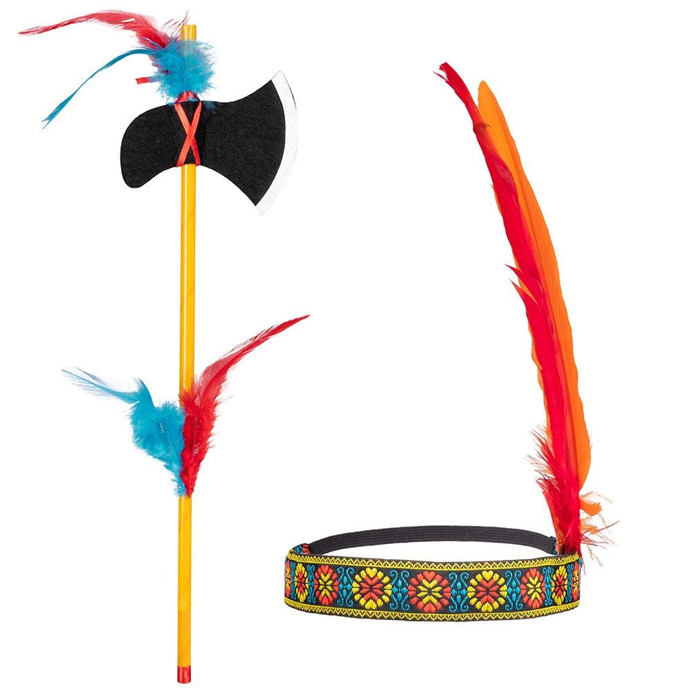 BOLAND — Set indien bandeau et hache 35 cm