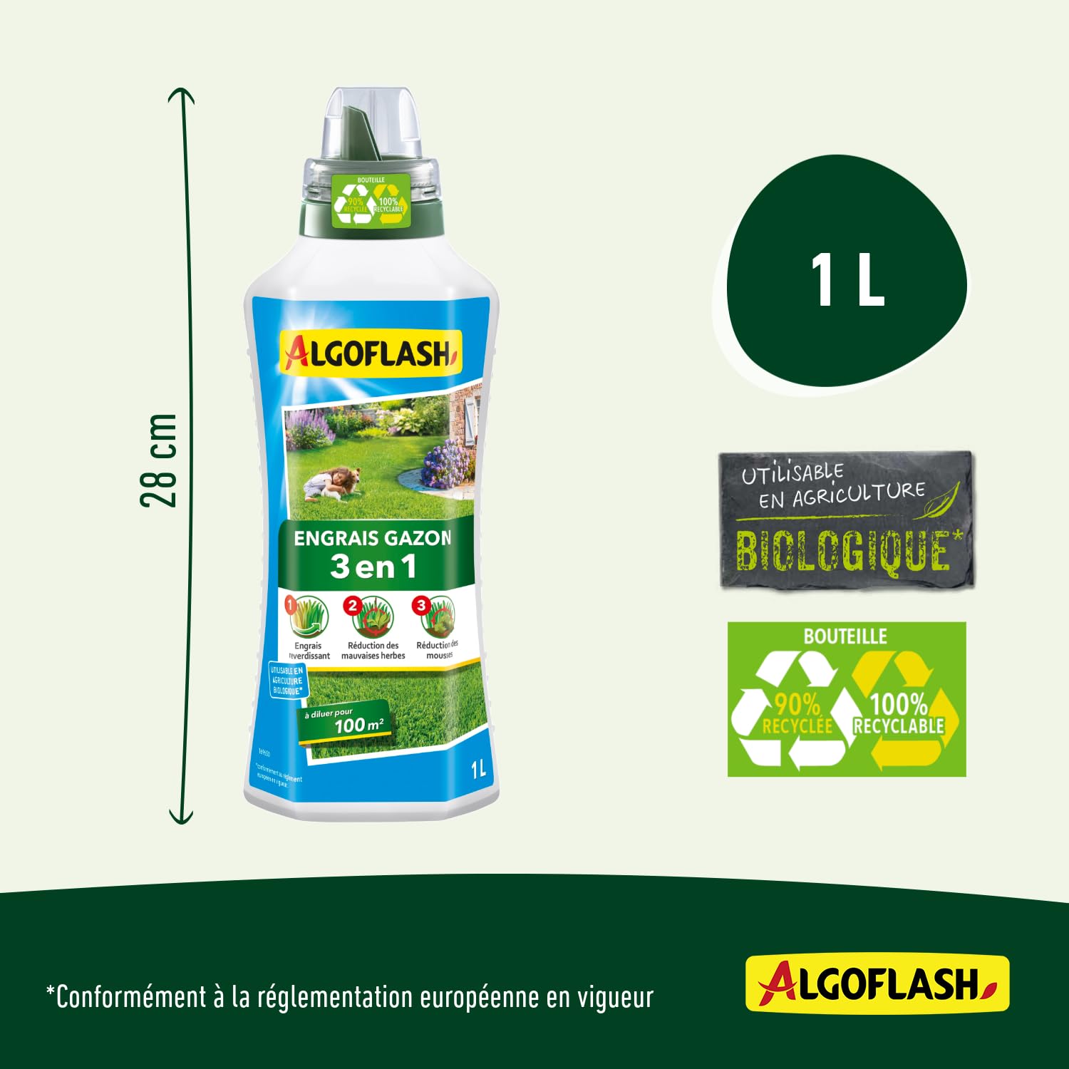 ALGOFLASH — Engrais Liquide Gazon 3 Actions 1 L – Image 12