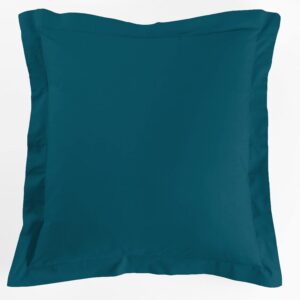 Alternative view of DOUCEUR D'INTÉRIEUR — Taie d'oreiller Lina 63 x 63 cm Bleu