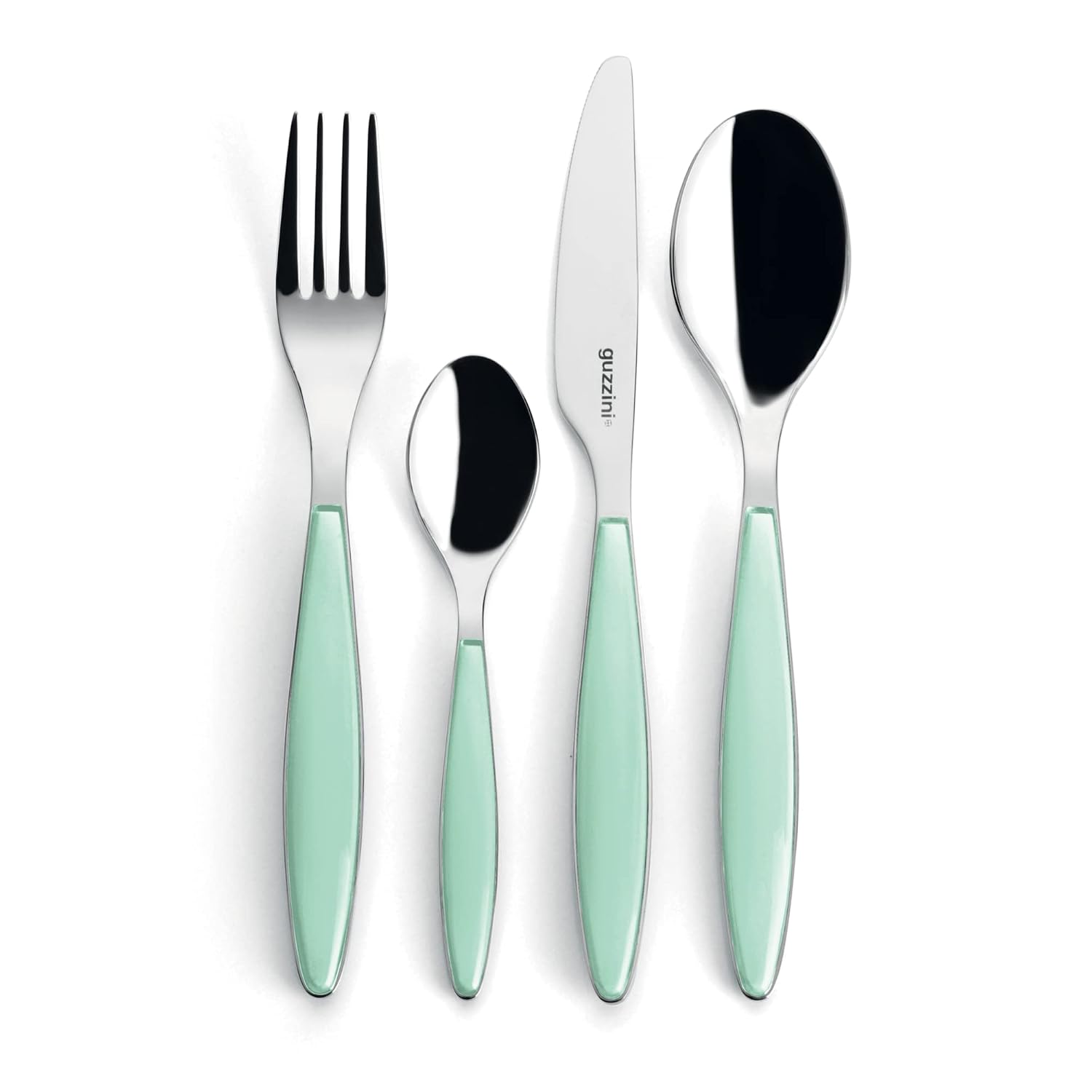 GUZZINI Feeling — Set de 24 Couverts Vert d'eau