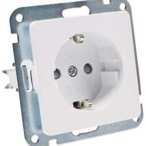MILOS — Prise encastrée 250 V 16 A blanche