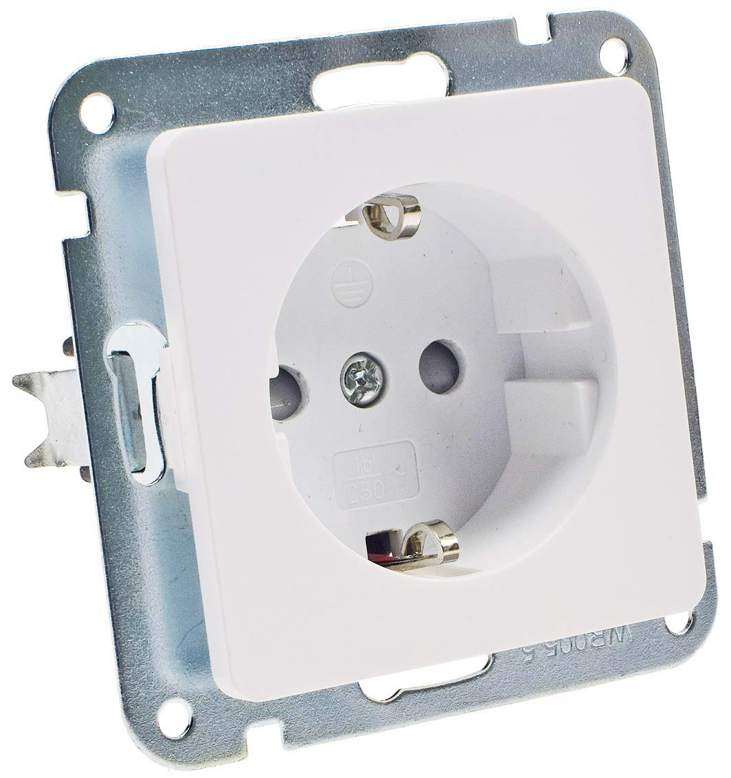MILOS — Prise encastrée 250 V 16 A blanche – Image 5