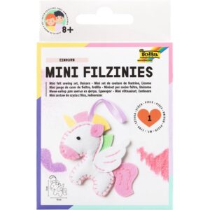 FOLIA — Kit couture feutrine pendentif licorne 15 pièces