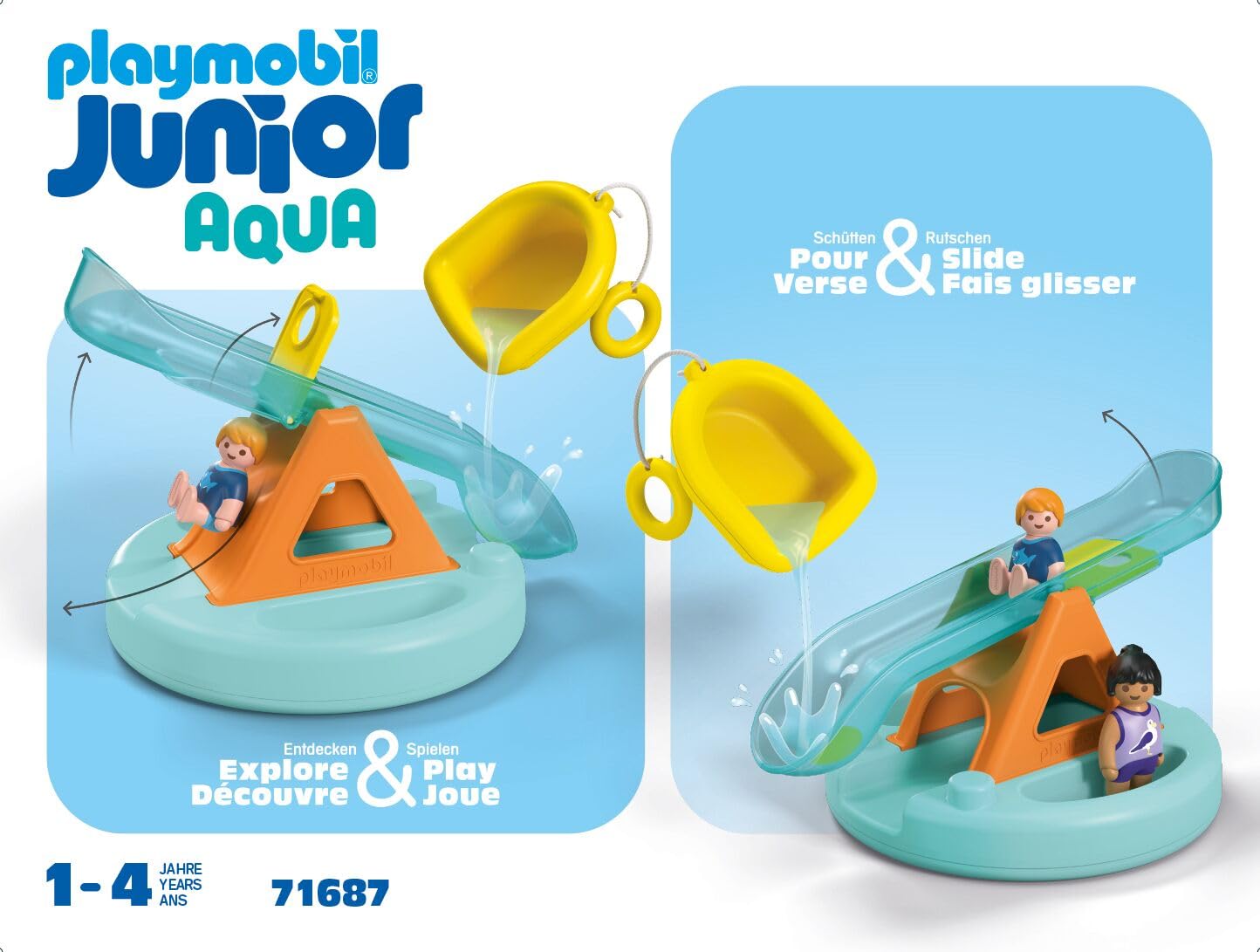 PLAYMOBIL Junior Aqua 71687 — Îlot avec Toboggan Aquatique – Image 25