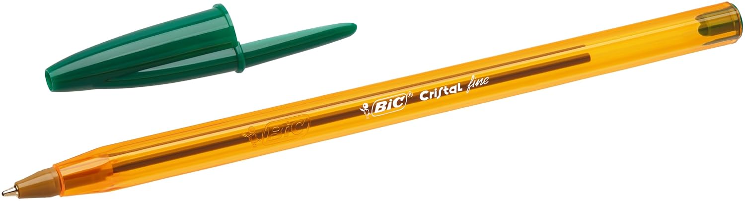 BIC Cristal Original — Boîte de 50 Stylos-Bille verts 0,8 mm – Image 3