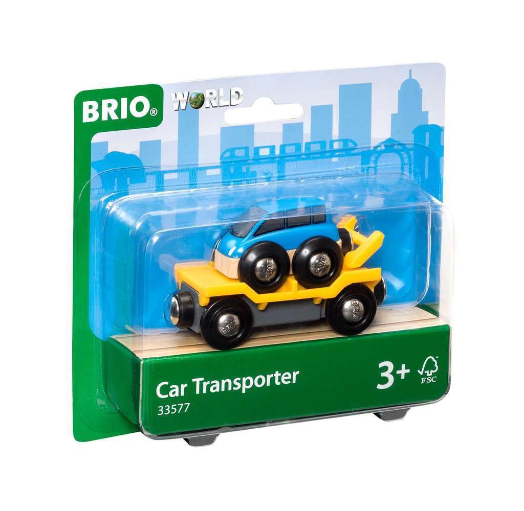 BRIO World — Wagon transport de voiture avec rampe – Image 7