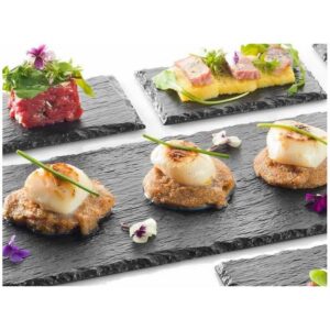 Alternative view of GENERIC — Lot de 10 Assiettes effet ardoise 30 x 15,8 cm