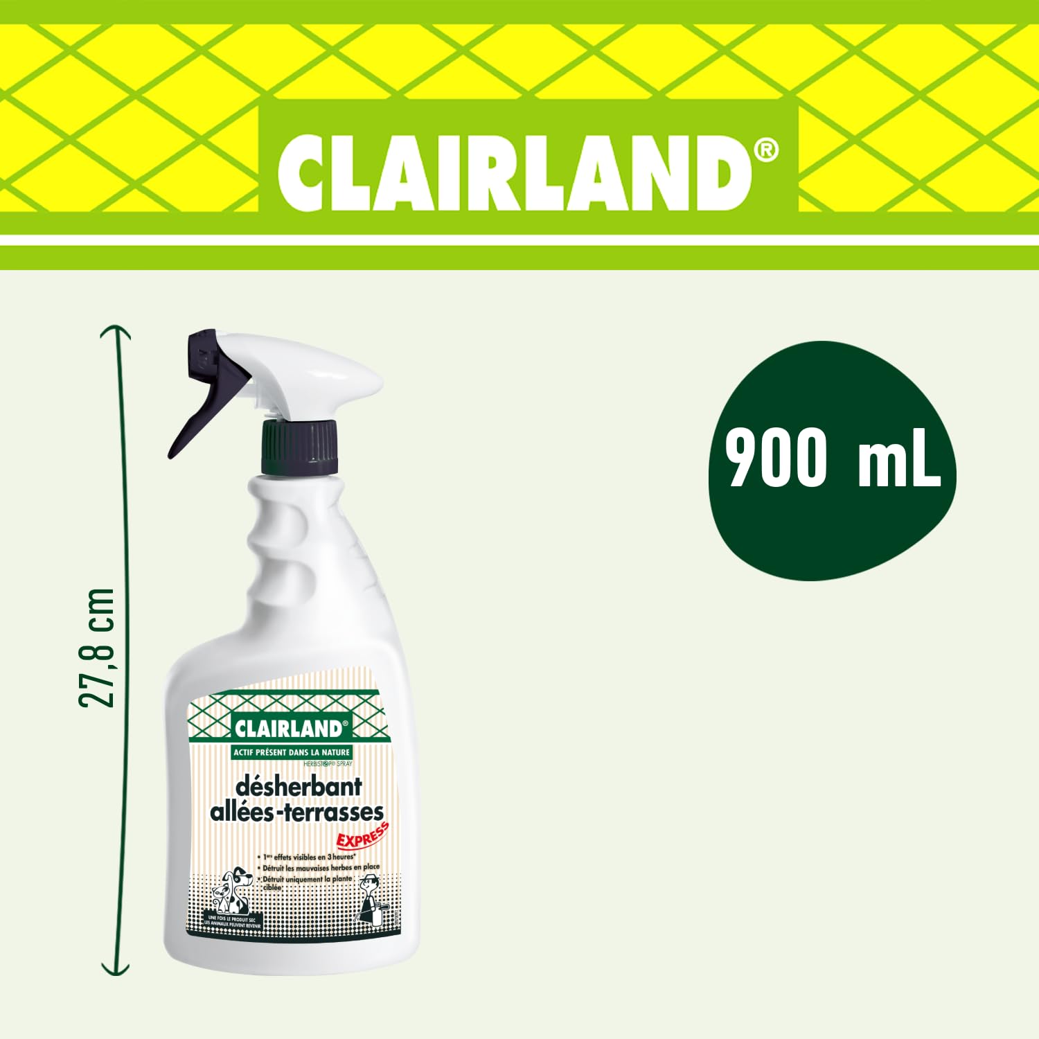 CLAIRLAND — Désherbant Allées et Terrasses 900 ml – Image 9