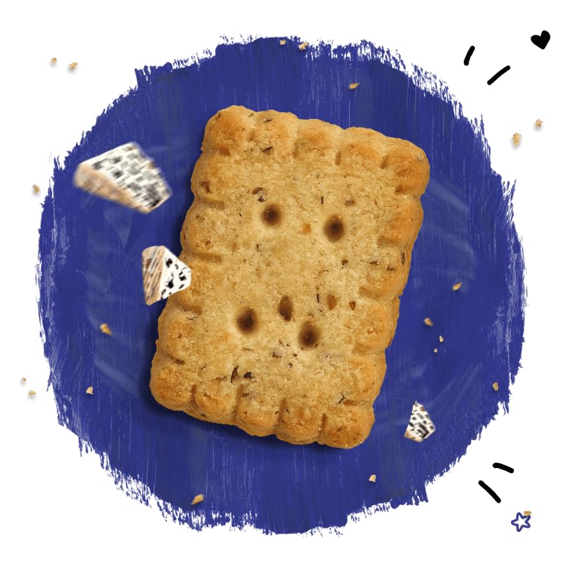 Michel & Augustin – Petits Beurre Salés au Roquefort AOP et Graines de Pavot Bleu – Biscuits Apéritifs Gourmands – Fabriqués en France – 100g x 8 – Image 5
