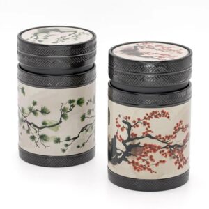 Alternative view of EIGENART Akashi — Lot de 2 boîtes rondes en métal 150 g