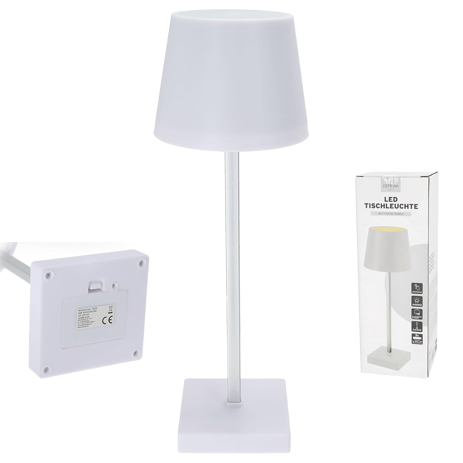 CEPEWA — Lampe de table LED tactile 17 LED 32 cm – Image 9
