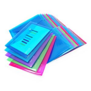 RAPESCO ECO — Lot de 50 Pochettes à Bouton Pression A5