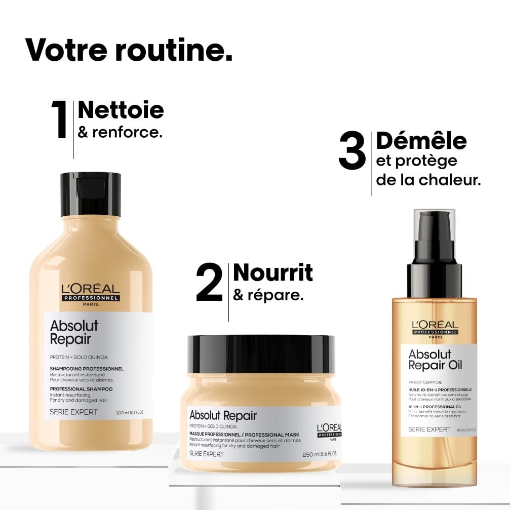 L'ORÉAL PROFESSIONNEL Absolut Repair — Huile cheveux 10-en-1 90 ml – Image 5