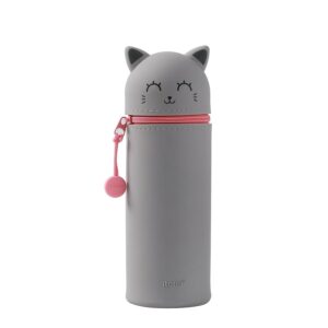 I-TOTAL — Étui en Silicone Souple Chat Gris