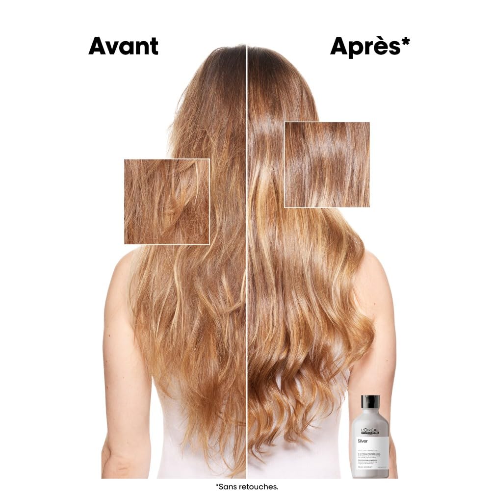 L'OREAL PROFESSIONNEL — Shampoing déjaunissant Silver 500 ml – Image 4