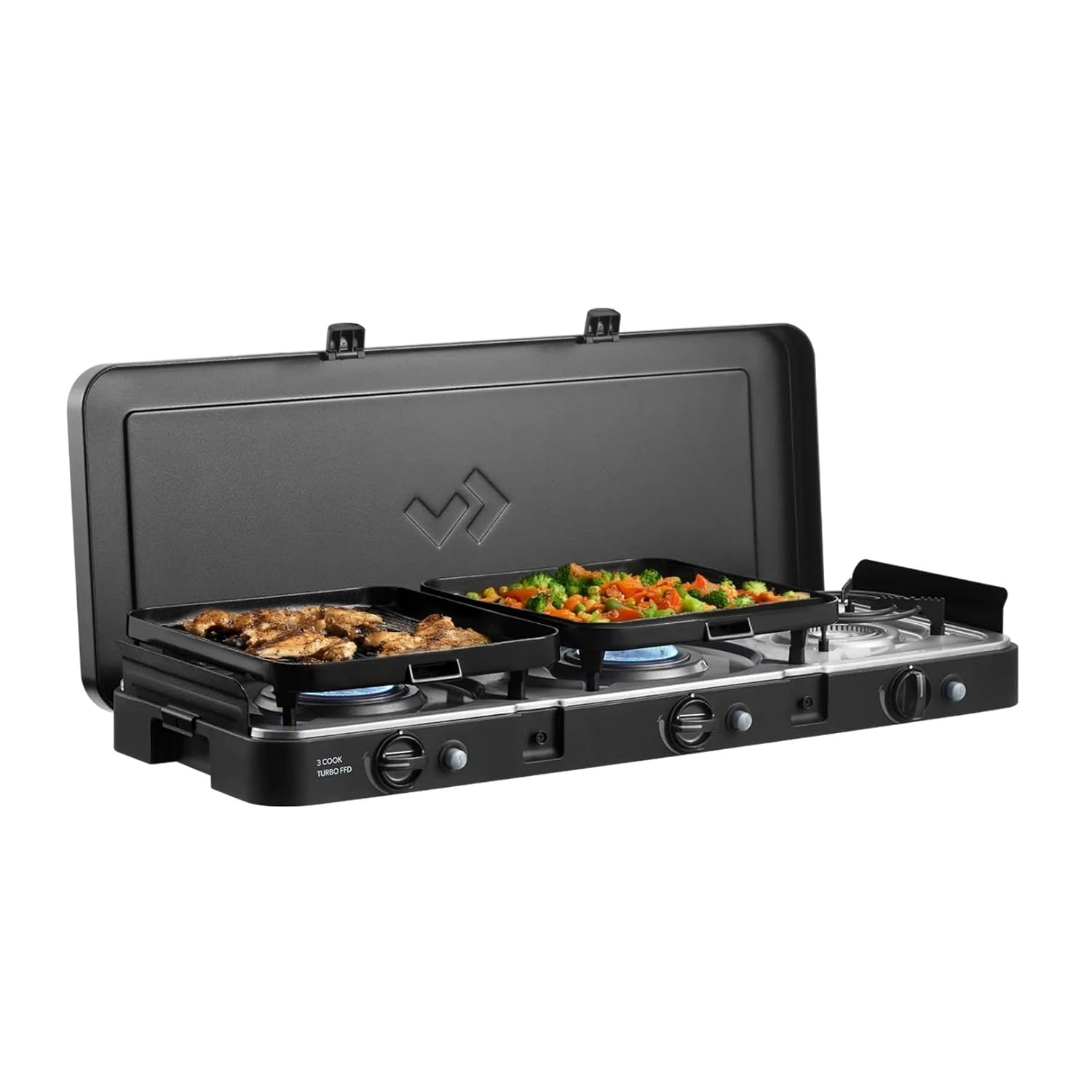 CADAC 3 Cook Turbo FFD Deluxe — barbecue portable noir