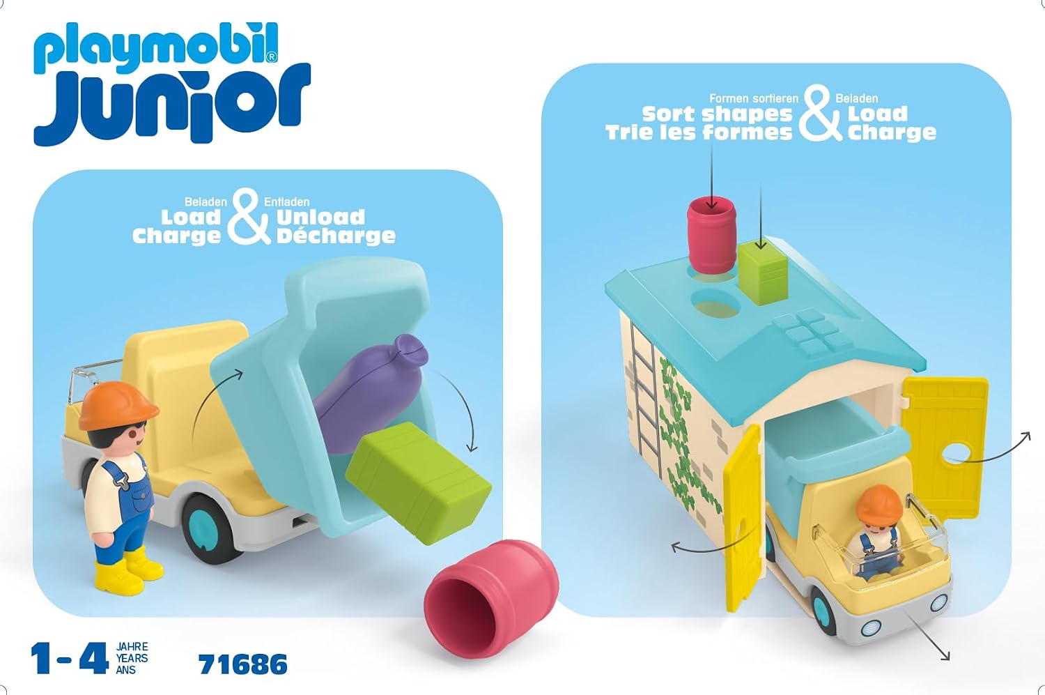 PLAYMOBIL Junior 71686 — Ouvrier avec Camion et Garage – Image 6