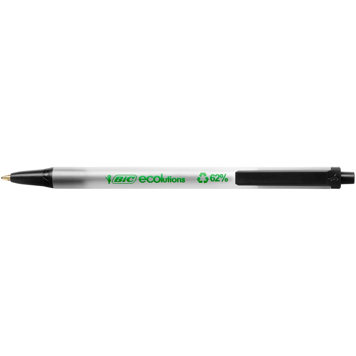 BIC ECOlutions Clic Stic — Boîte de 50 Stylos-Bille Noirs – Image 4
