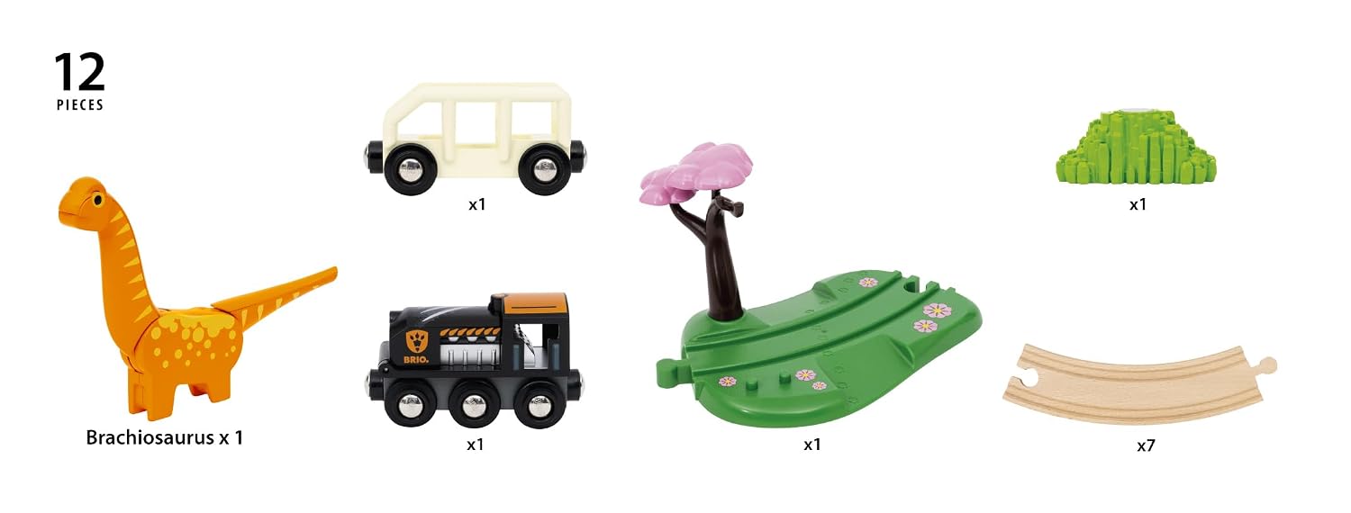 BRIO World — Coffret Circuit Dinosaure 12 pièces – Image 6