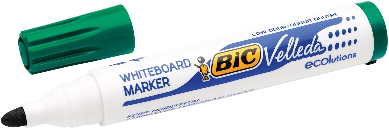 BIC Velleda 1701 ECOlutions — 12 Feutres Tableau Blanc Verts – Image 9