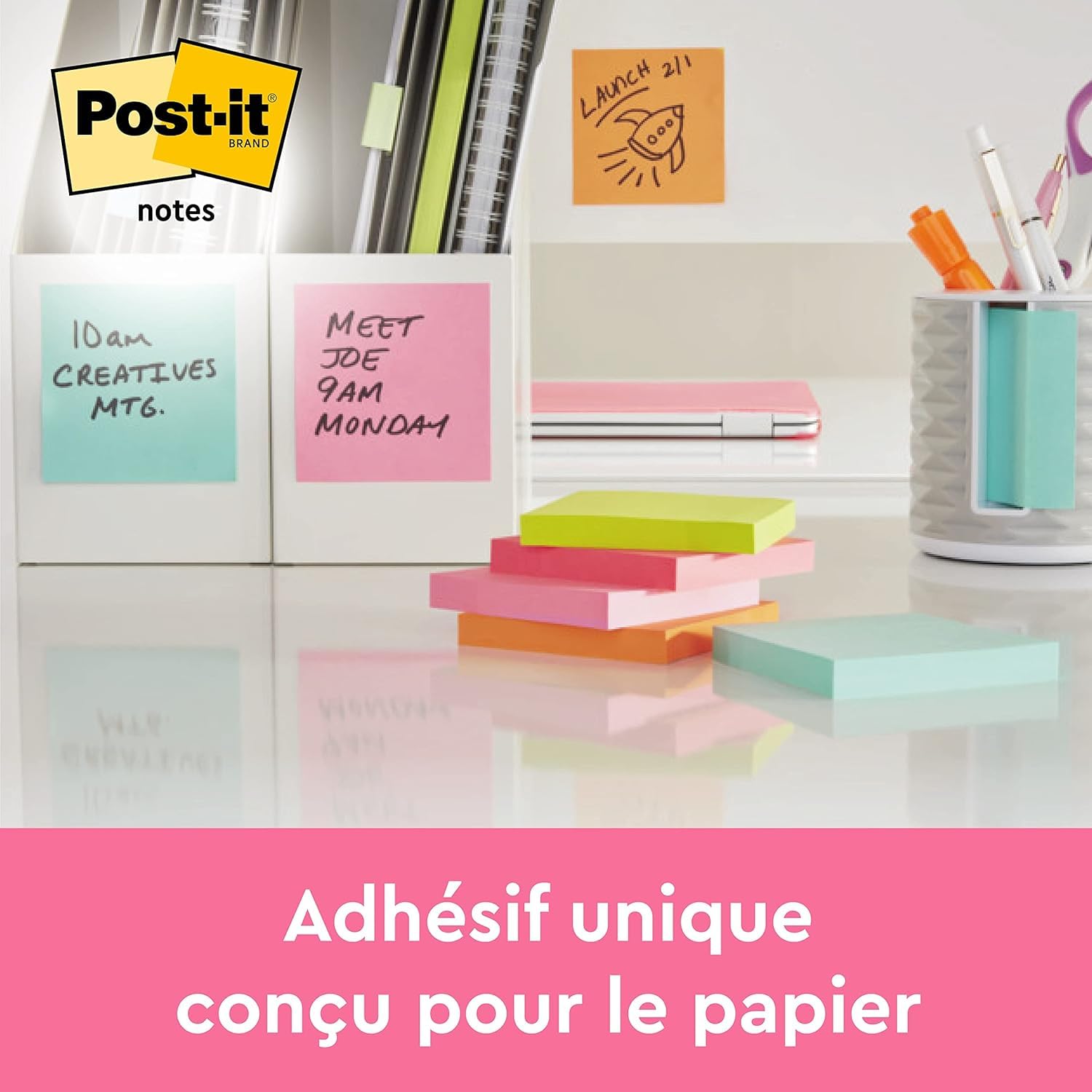 POST-IT — Notes autocollantes 6 blocs 76 x 127 mm – Image 4