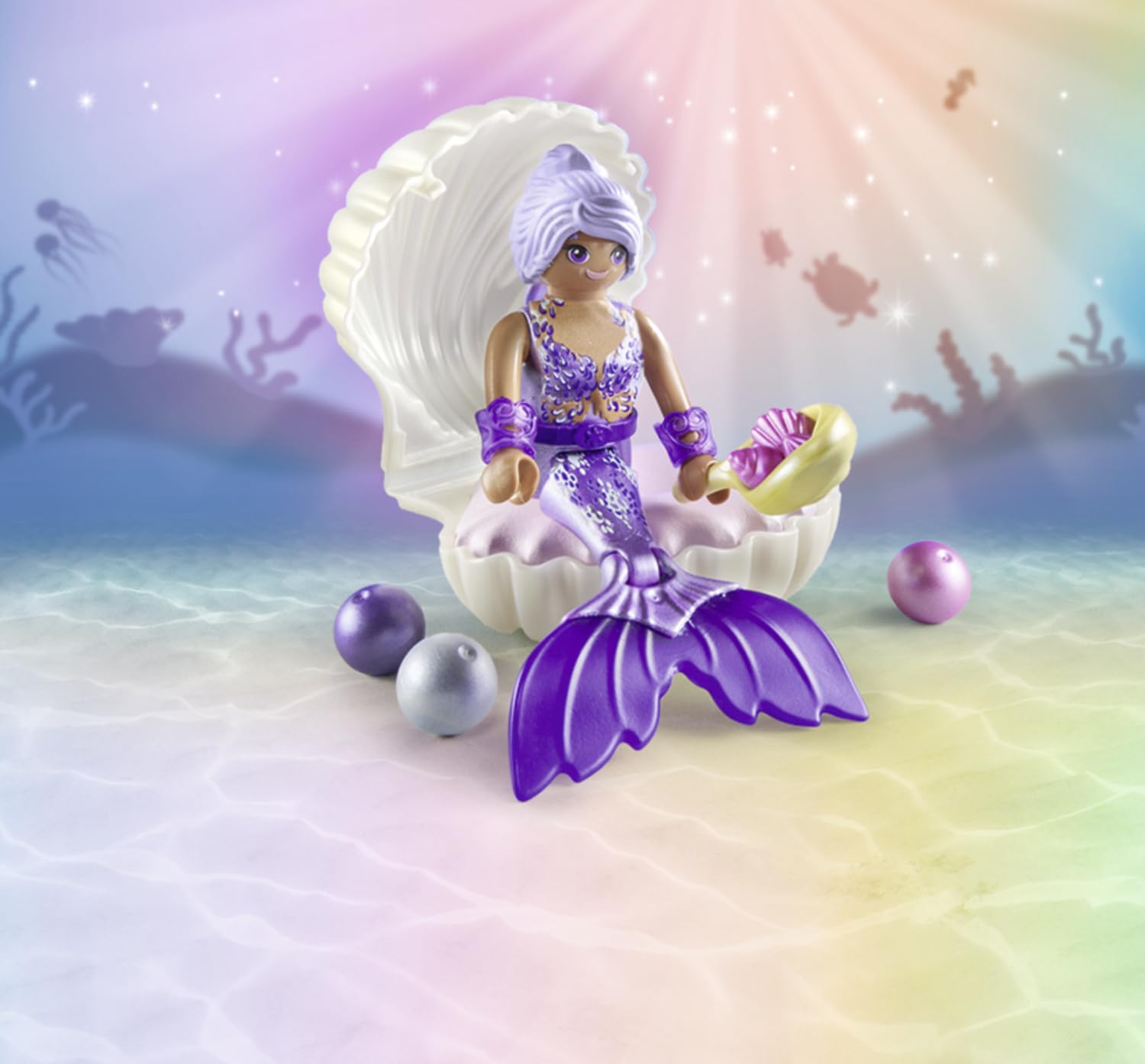 PLAYMOBIL Princess Magic — Sirène avec coquillage et perles – Image 5
