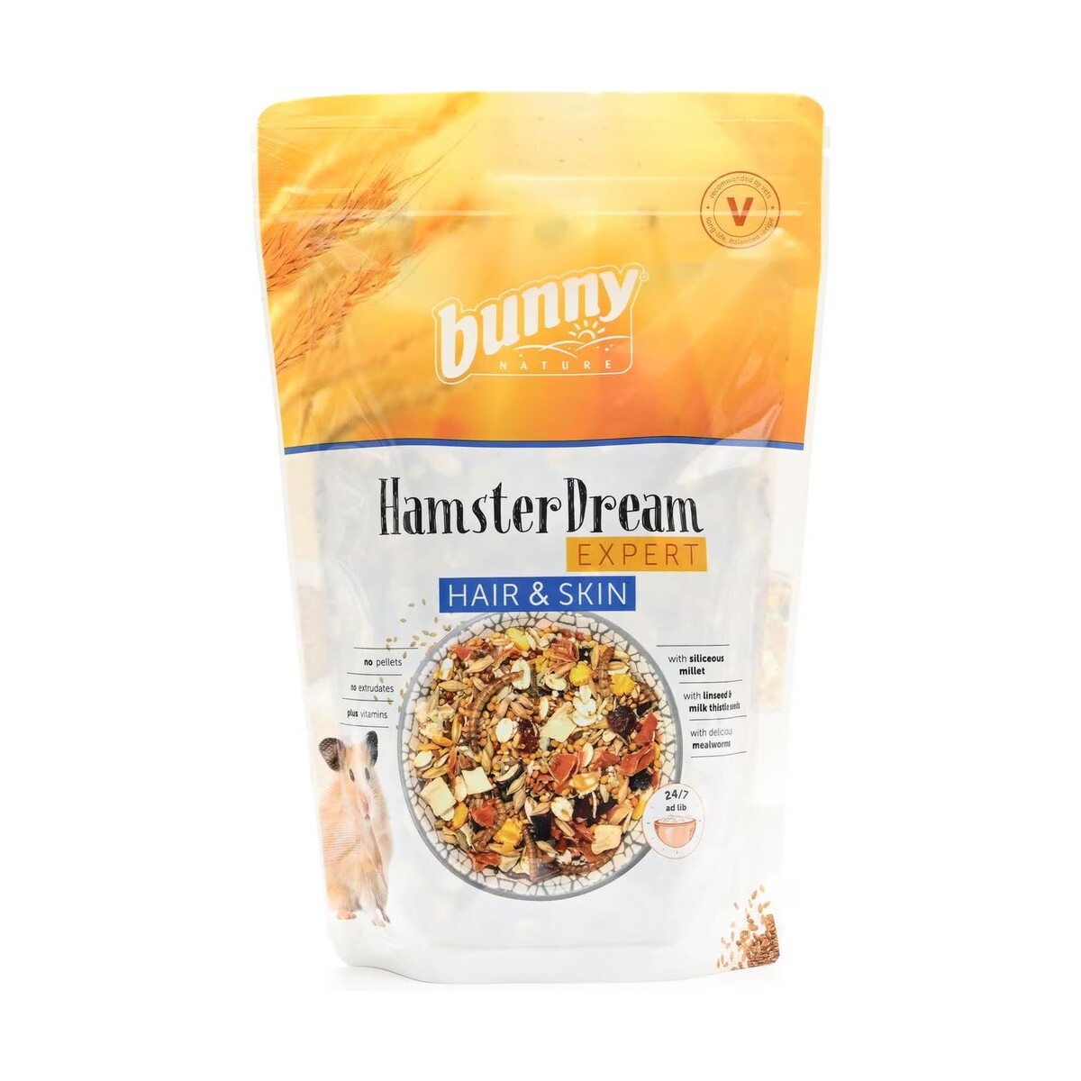 BUNNY NATURE Hamsterdroom Expert Hair & Skin — 500 g