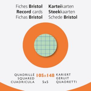Alternative view of EXACOMPTA — Étui de 100 fiches bristol quadrillées 105 x 148 mm