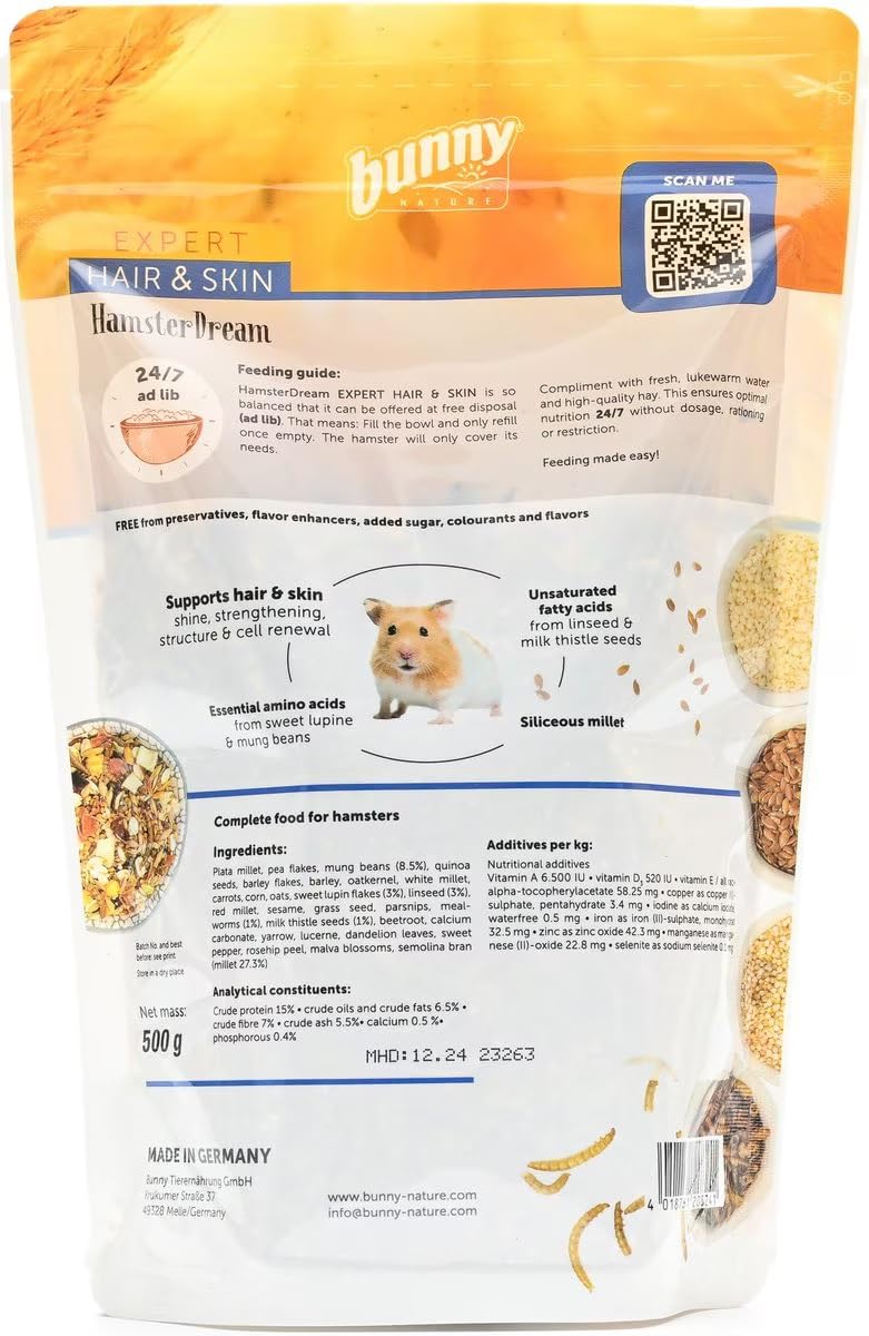 BUNNY NATURE Hamsterdroom Expert Hair & Skin — 500 g – Image 2