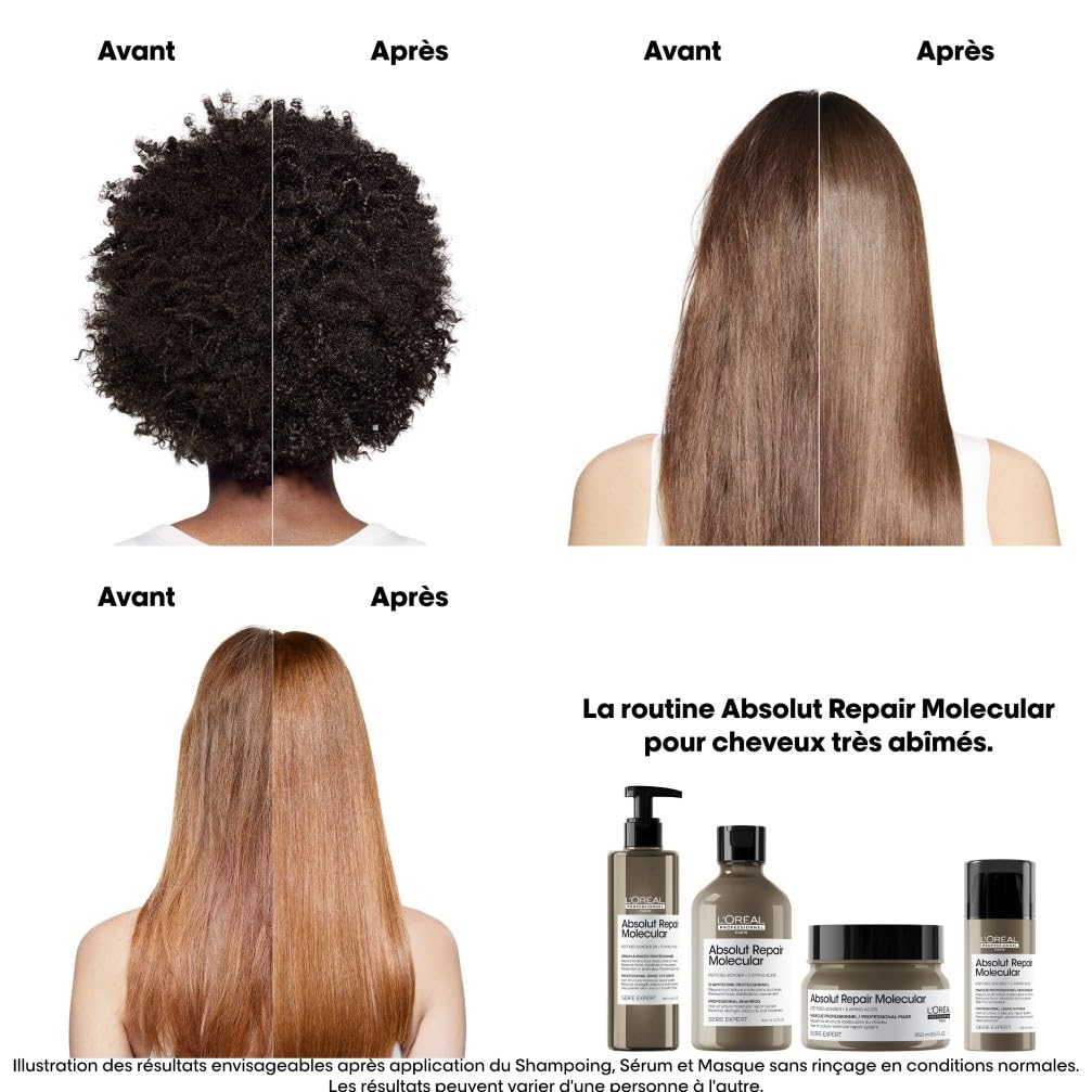 L'OREAL PROFESSIONNEL Absolut Repair Molecular — Masque sans rinçage 100 ml – Image 3