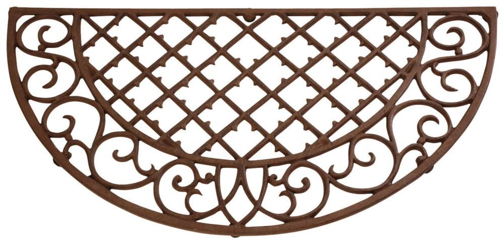 ESSCHERT LH46 — Paillasson demi-lune en fonte 67 x 34 cm
