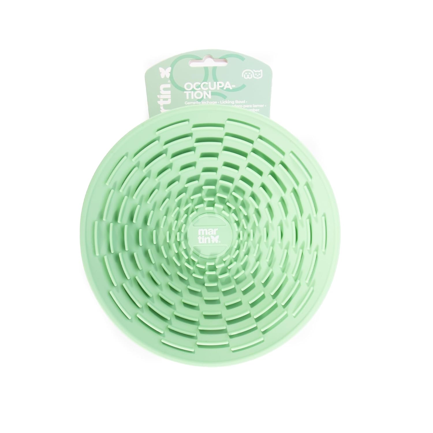 Gamelle de léchage — Tapis en silicone 18,6 cm vert – Image 3