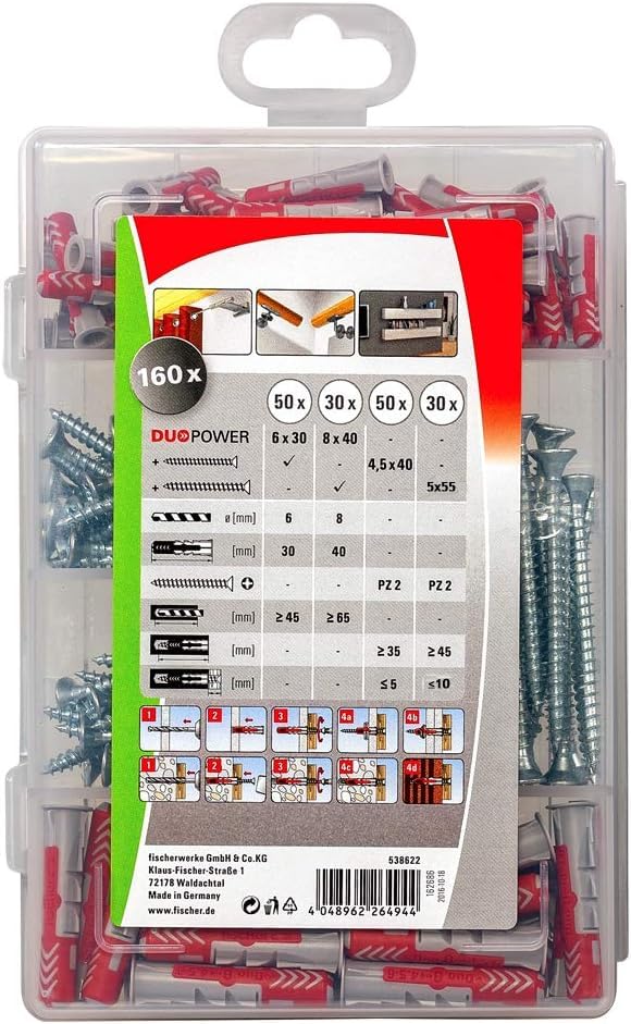 FISCHER DUOPOWER — Masterbox 80 chevilles et 80 vis – Image 3