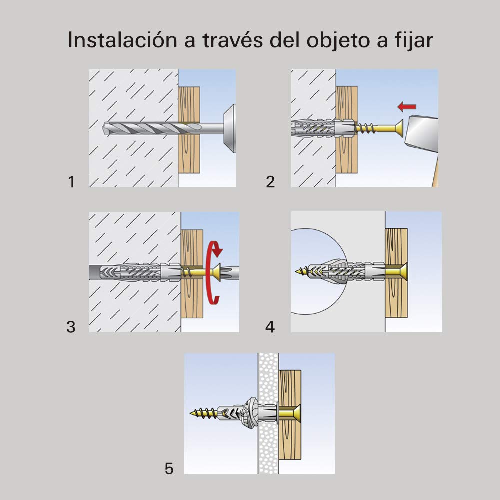 Fischer 077870 Lot de 100 chevilles en nylon UX 8 x 50 R – Image 5