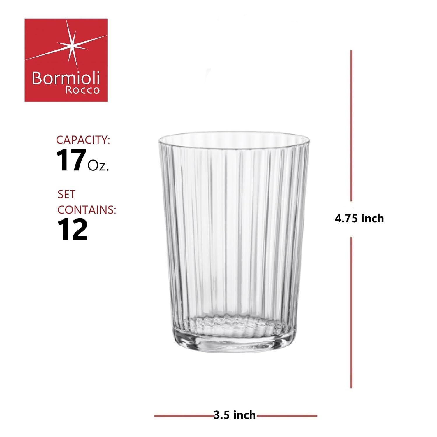 BORMIOLI ROCCO Exclusiva — Lot de verres à gin Fizz 500 ml – Image 2