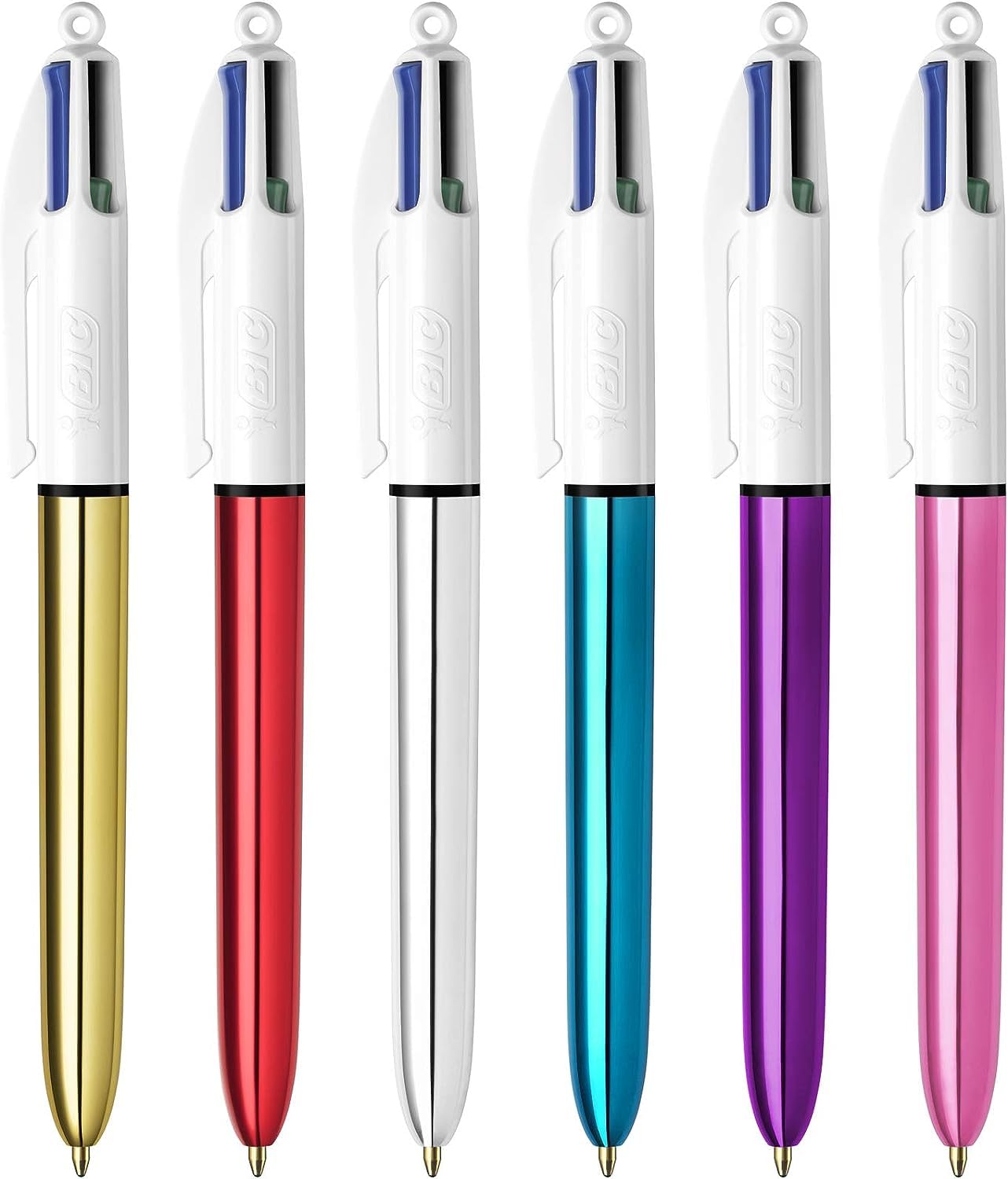 BIC 4 Couleurs Shine — Boîte de 12 Stylos-Bille 1,0 mm – Image 2