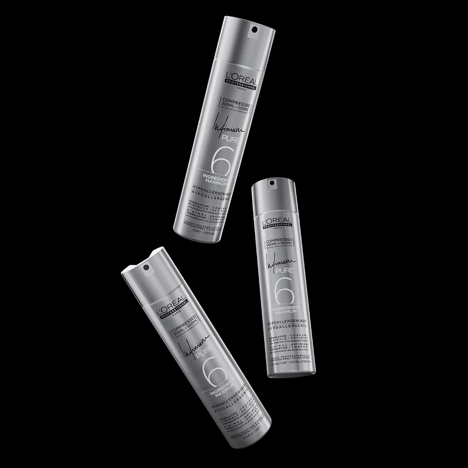 L'ORÉAL PROFESSIONNEL Infinium Pure — Laque fixation souple 300 ml – Image 5