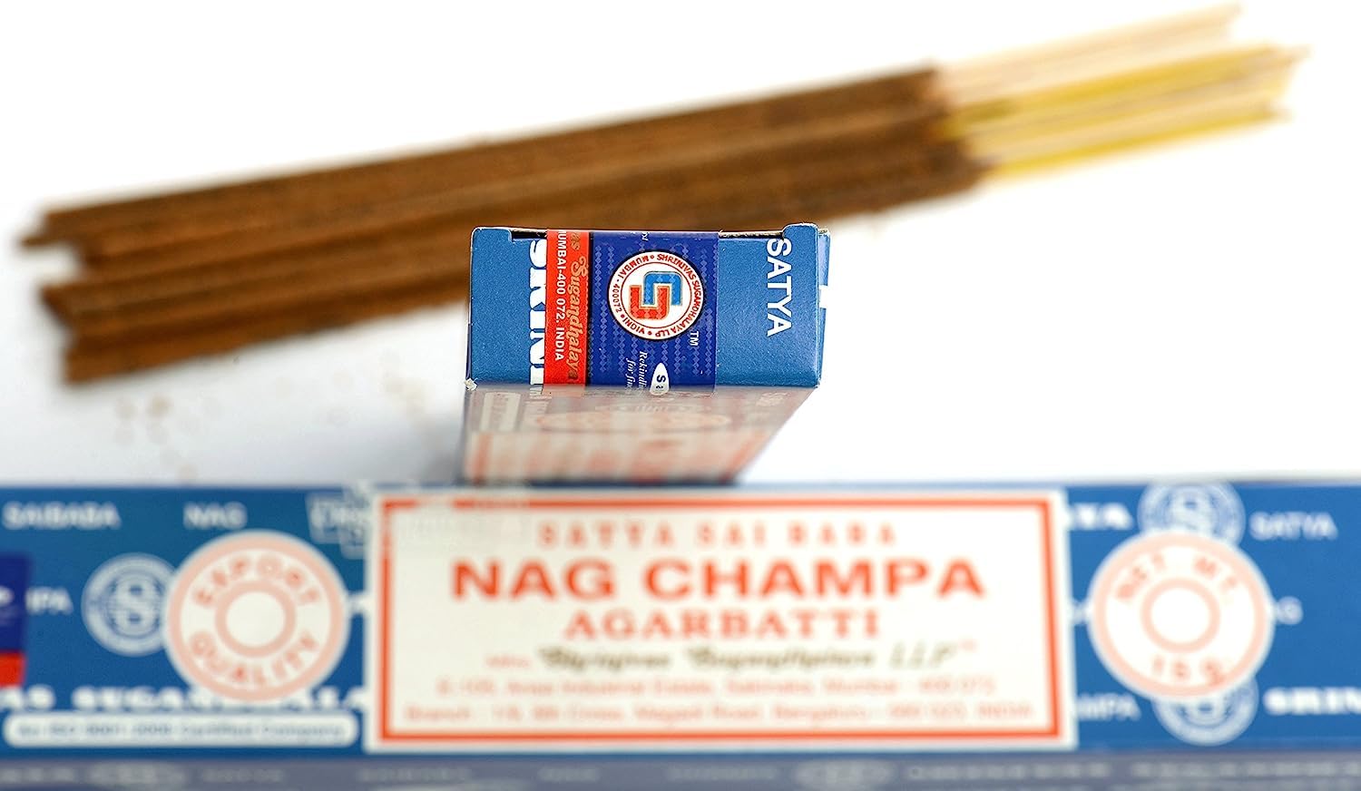 SATYA Nagchampa — Bâtonnets d'encens 15 g x12 – Image 3